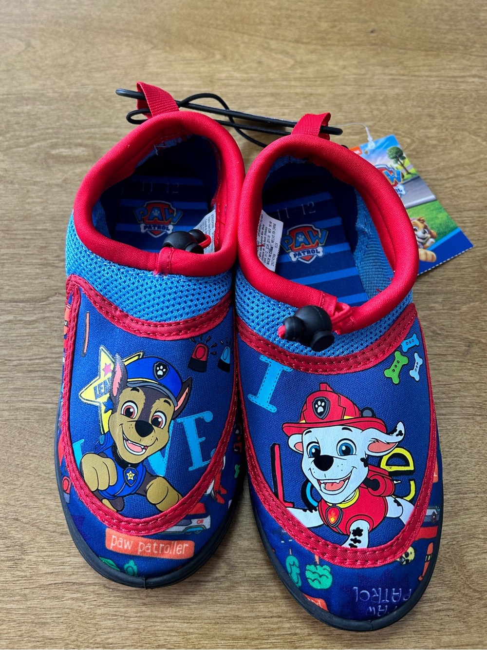 Paw Patrol Kids Water Shoes in Blue and Red - Character Design - Picture 2 of 5